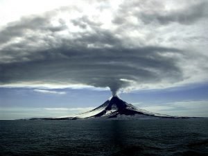 Volcanic eruption in Alaska